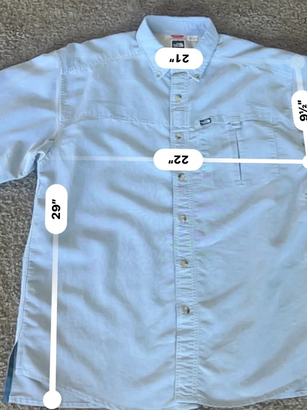 The North Face button front
